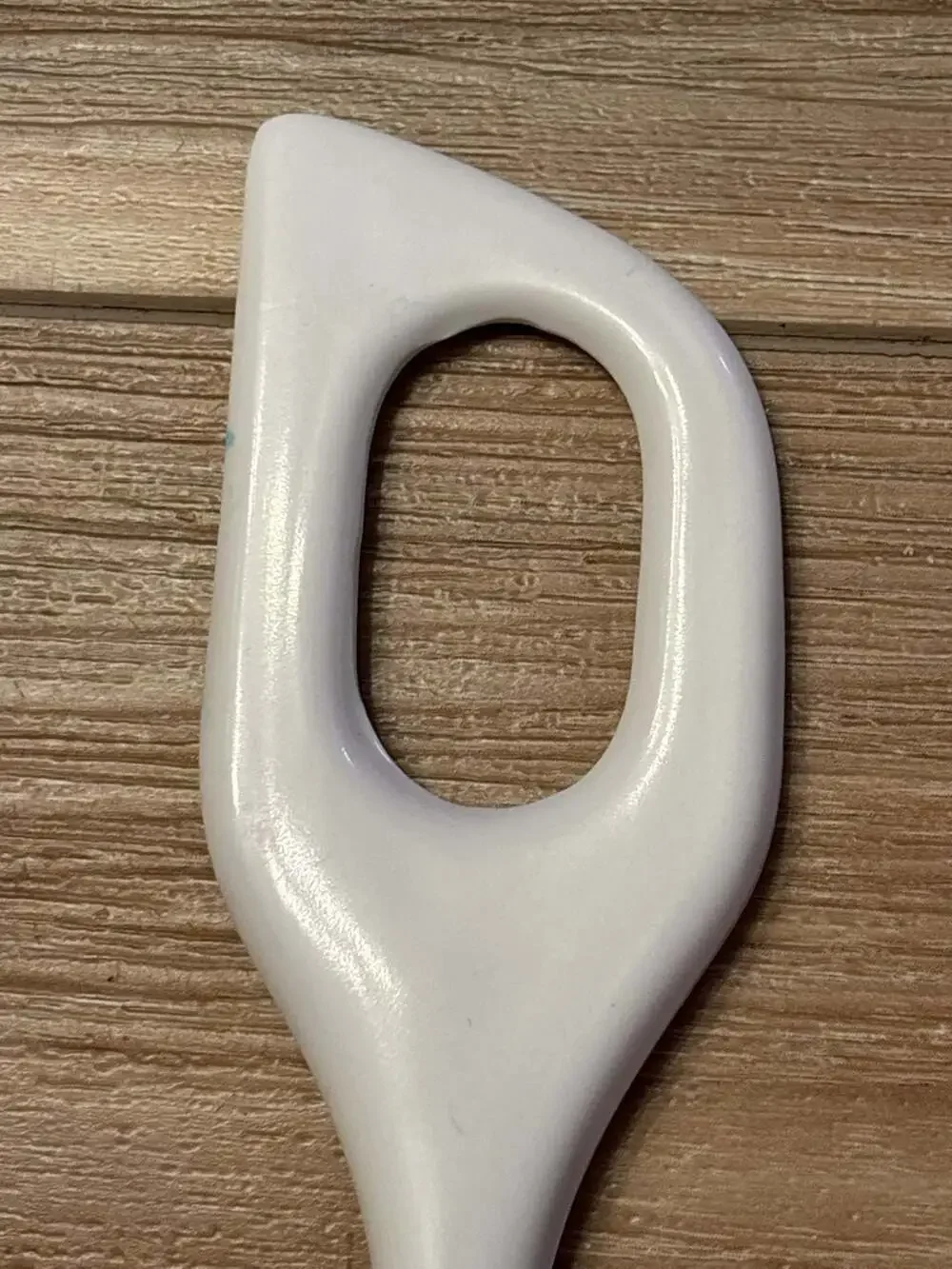 Vintage White Melamine Ware Mixing Spoon 804